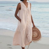 Vestido de Verano Lyra con Cuello en V