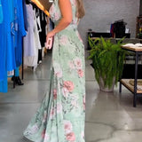 Vestido Sin Mangas Venesa™ con Escote en V y Estampado Floral