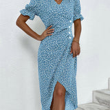 Vestido Floral de Manga Corta Jeanne™