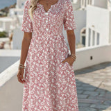 Vestido Midi Floral Suelto Carmen