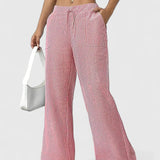 Pantalones Anchos Dominique con Detalles Elegantes