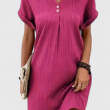 Vestido Corto Elegante Draped Massie