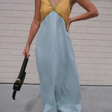 Vestido de Color Contrastante Neva ™