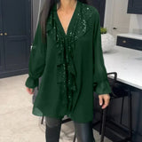 Blusa Elegante Ksenia con Detalle de Volantes