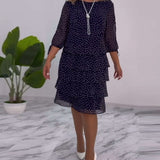 Vestido de Mujer Elegante con Lunares Auterelle