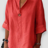 Blusa Casual Tessa con Cuello en V