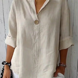 Blusa Casual Aria con Cuello en V