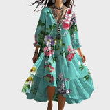 Vestido Floral Vintage Marina