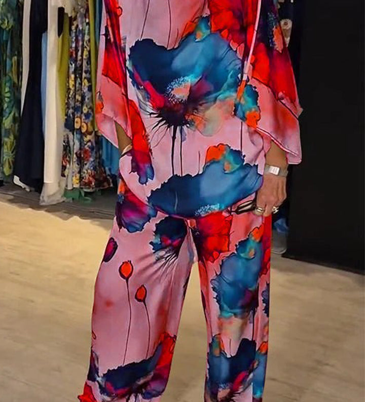 Conjunto de Dos Piezas Estampado Elegante Silvia™