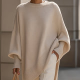 Suéter Poncho Anneta de Gran Tamaño