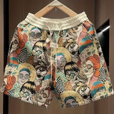 Short de Arte Gráfico Retro