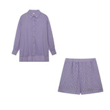 Maud | Conjunto elegante de blusa y pantalones cortos