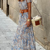 Vestido Sin Hombros Olivia™ con Cinturón Fino y Accesorios