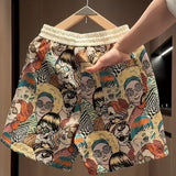 Short de Arte Gráfico Retro