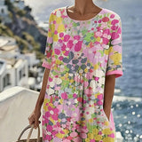 Vestido Midi Floral Suelto Elena