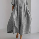 Vestido Oversize de Rayas Retro Eleanor