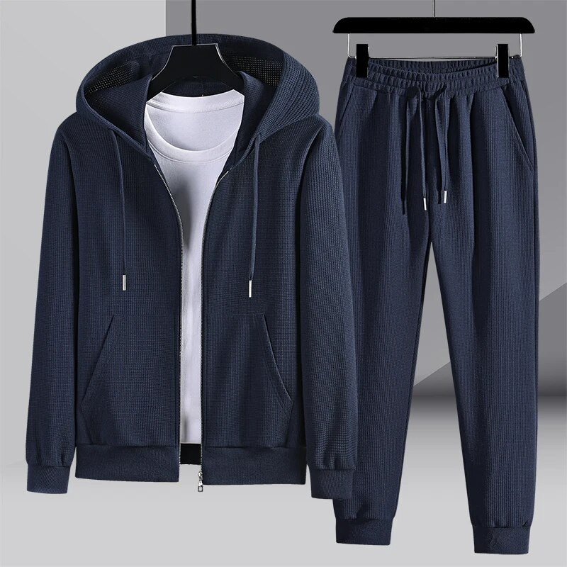 Conjunto de Ropa de Casa de Tejido de Waffle