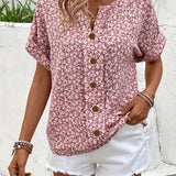 Blusa Elegante con Estampado Floral Verna