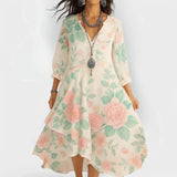 Vestido Floral Vintage Marina