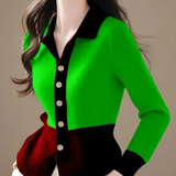 Cardigan Contrastante Caress