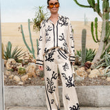 Conjunto Elsa™ Elegante con Estampado Negro