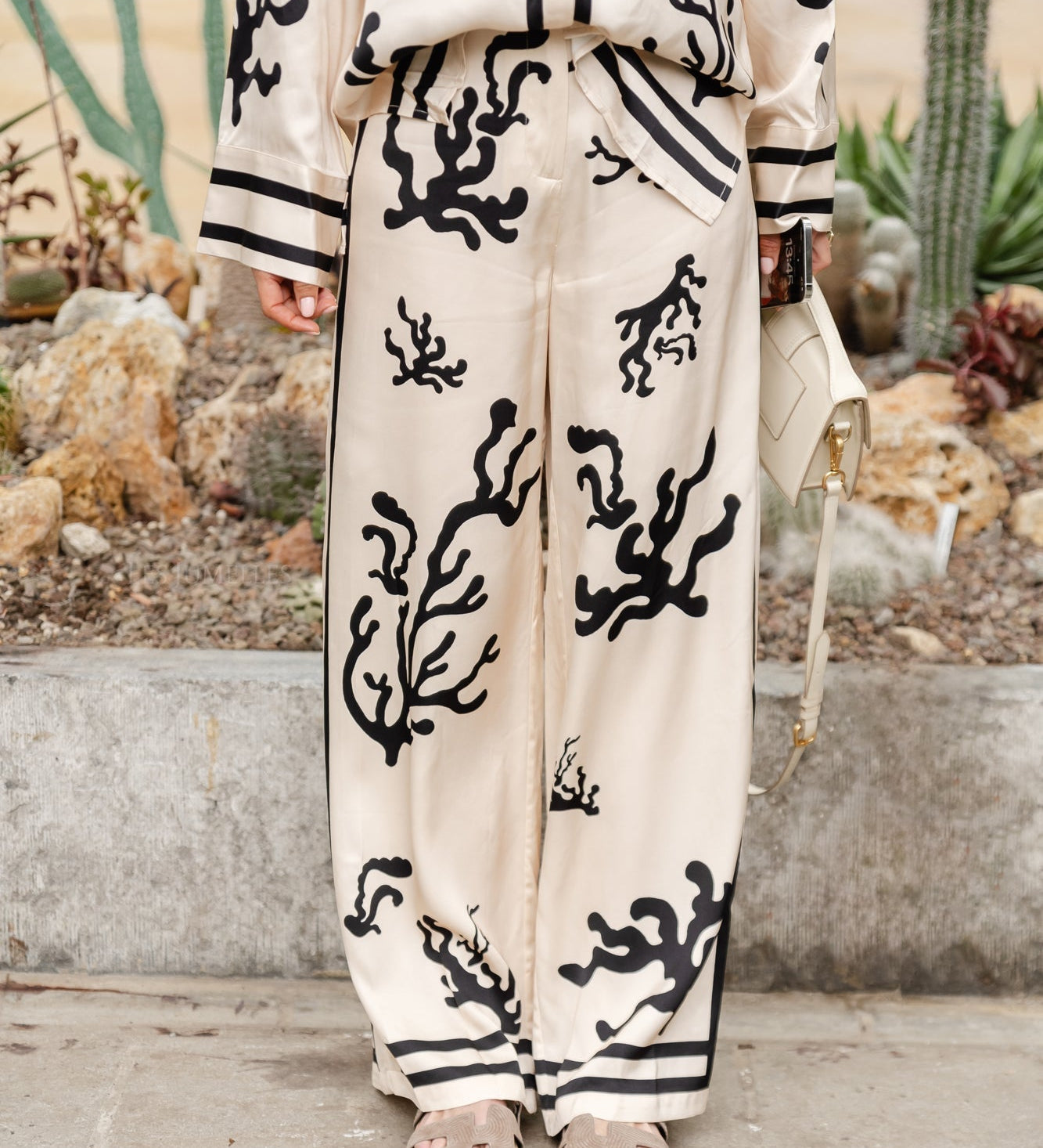 Conjunto Elegante Elsa™ de Estampado Negro