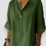Blusa Casual Tessa con Cuello en V