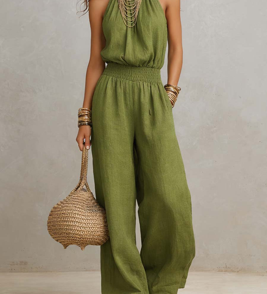 Mono Elegante Halter Valeria para Mujer