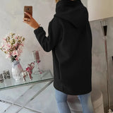 Sudadera con Cremallera Asimétrica
