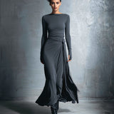 Vestido Maxi Naiara con Nudo Lateral para Mujer