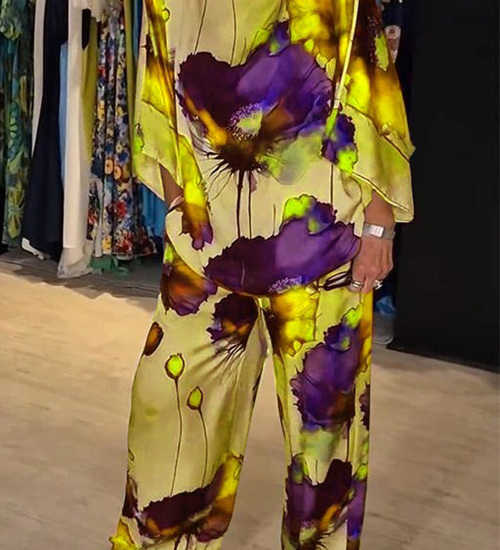 Conjunto de Dos Piezas Estampado Elegante Silvia™