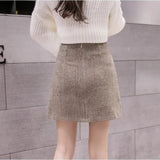 Falda Corta Houndstooth Kensington