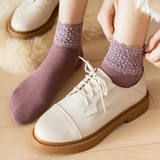 Juego de Calcetines de Terciopelo con Encaje Maison