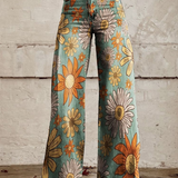 Pantalones Flores Retro Olivia