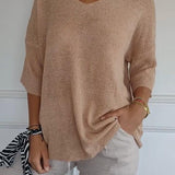 Blusa de Punto con Escote en V Paris™