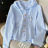 Camisa con Capucha Rayas Claude