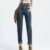 Jeans de Cintura Alta Double-Take