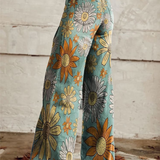Pantalones Flores Retro Olivia