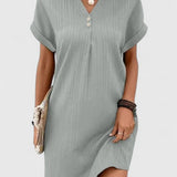 Vestido Corto Elegante Draped Massie