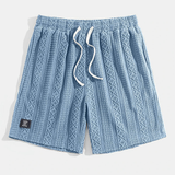 Shorts de Lounge de Punto con Diseño de Diamante
