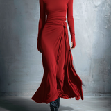 Vestido Maxi Naiara con Nudo Lateral para Mujer