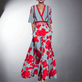 Vestido Floral Elegante Hecho a Mano Pierina