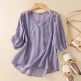Blusa de Botones Asimétricos Laurienne™