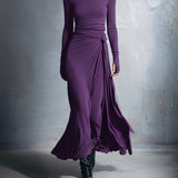 Vestido Maxi Naiara con Nudo Lateral para Mujer
