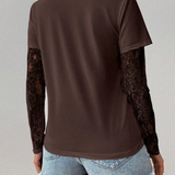 Camiseta Capa de Encaje Mirelle