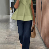 Blusa Sin Mangas Minimalista Sana