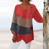 Camisa Tricolor Elegante Elise
