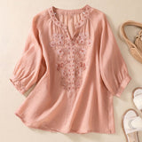 Blusa Bordada Laurienne™ con Escote Abierto