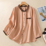Blusa Abotonada Laurienne™ en Contraste