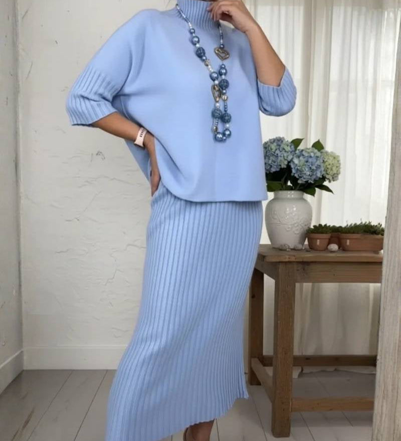 Conjunto de Punto con Falda Canalé Debora